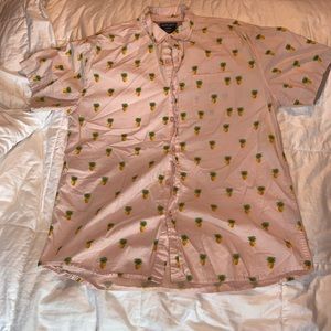 Alpha Beta men’s collared button down shirt